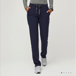 Figs Yola Skinny Scrub Pant with Yoga Waistband LIMITED EDITION XXS navy
